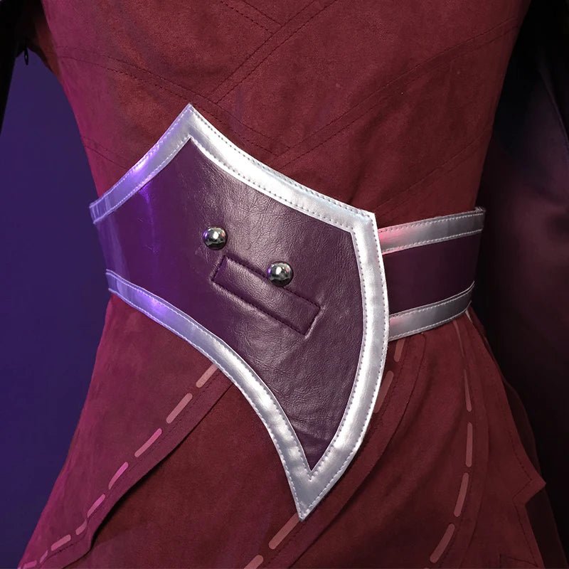 Costume Cosplay Xayah la Rebelle de LOL - Ensemble Femme avec Cape pour Halloween