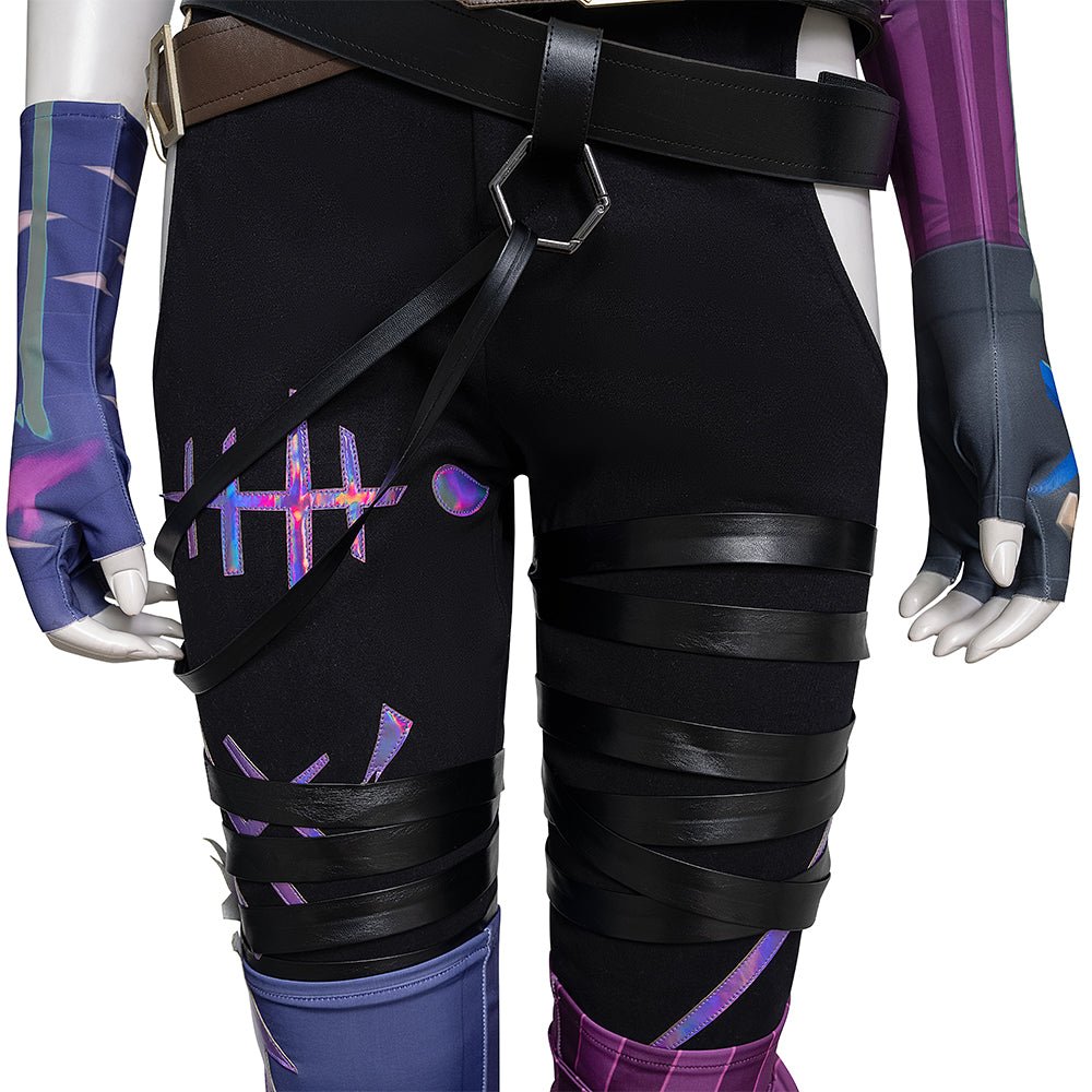 Costume Cosplay Arcane Jinx - Tenue Jinx de Double City Battle 2
