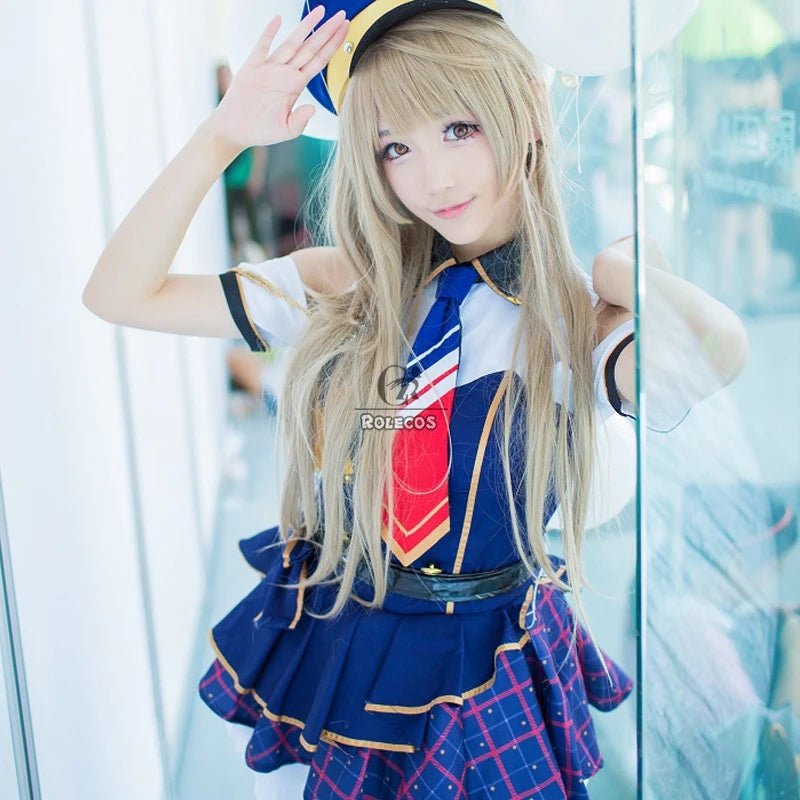 Costume Cosplay LoveLive! Kotori Minami Anime Love Live Lolita Uniforme de Policier pour Femmes Halloween