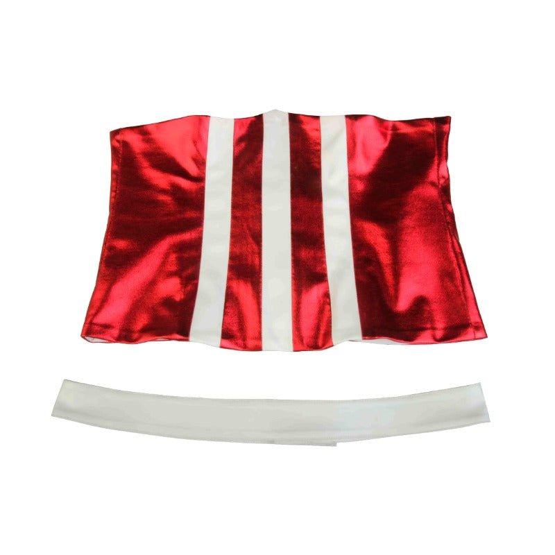 Costume Cosplay Capitaine Amérique Épaules Nues pour Filles pour Halloween et Fêtes