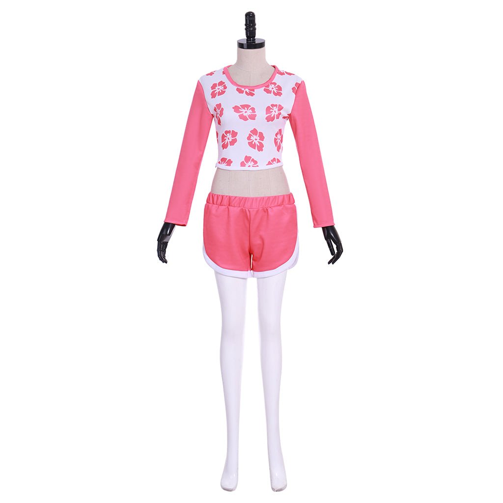 Costume Cosplay D.Va Waveracer | Maillot de Bain Rose de Hana Song dans Overwatch