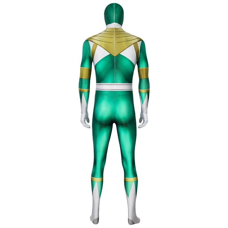 Costume Cosplay Ranger Vert Power Rangers - Combinaison en Spandex Imprimée HQ