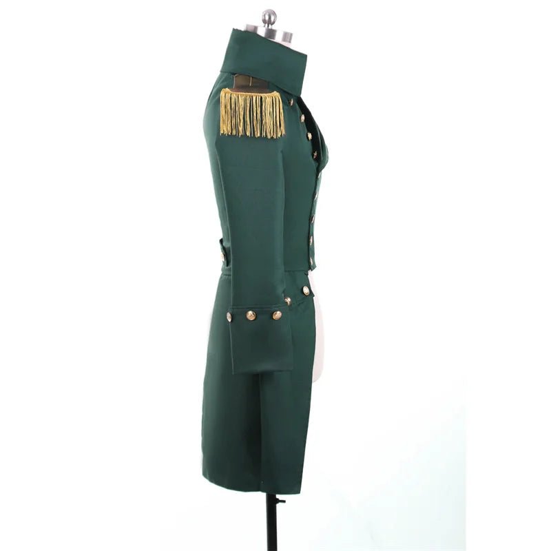 Costume Trench Coat Steampunk Vert Médieval - Tenue de Prince Noble Retro | L'AniMirage