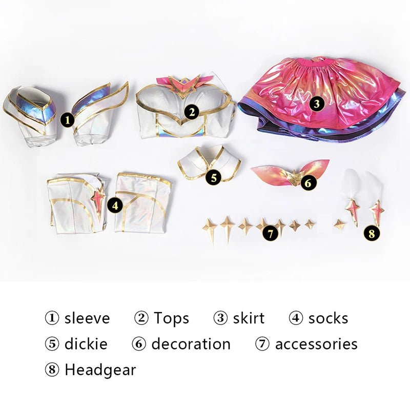 Costume Cosplay LOL Star Guardian Kaisa - Costume Complet avec Coiffe