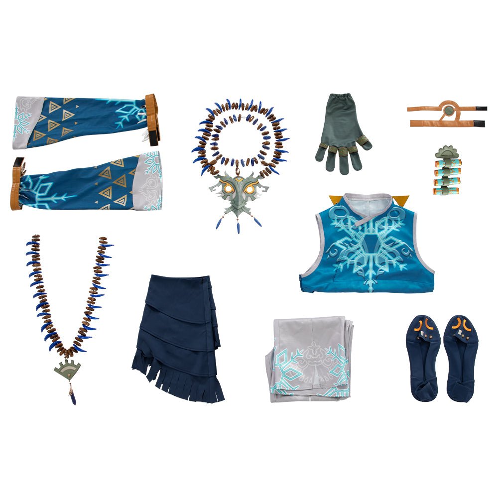 Costume de Link de The Legend of Zelda: Tears of the Kingdom – Haut, Pantalon, Collier & Manches