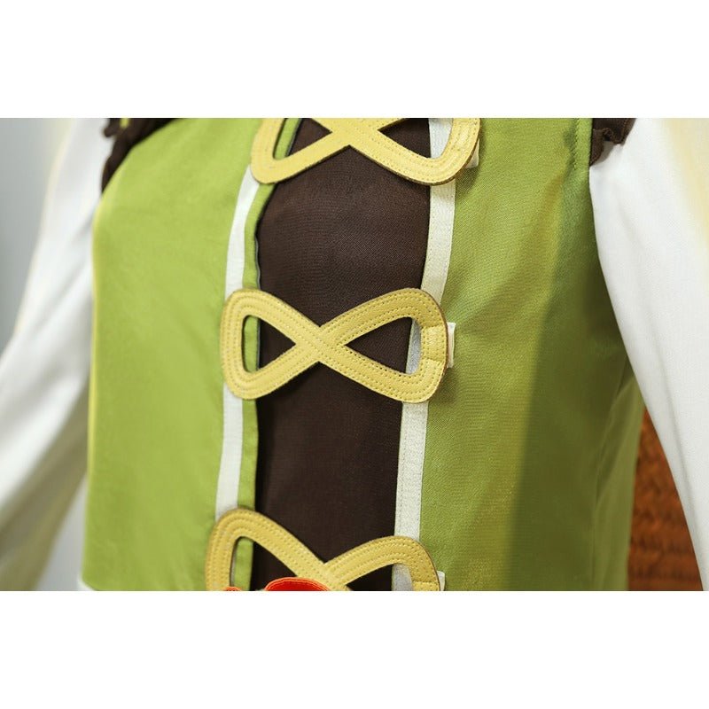 Costume Cosplay Yaoyao Halloween Déguisement avec Perruque & Sac à Dos pour Femmes & Enfants