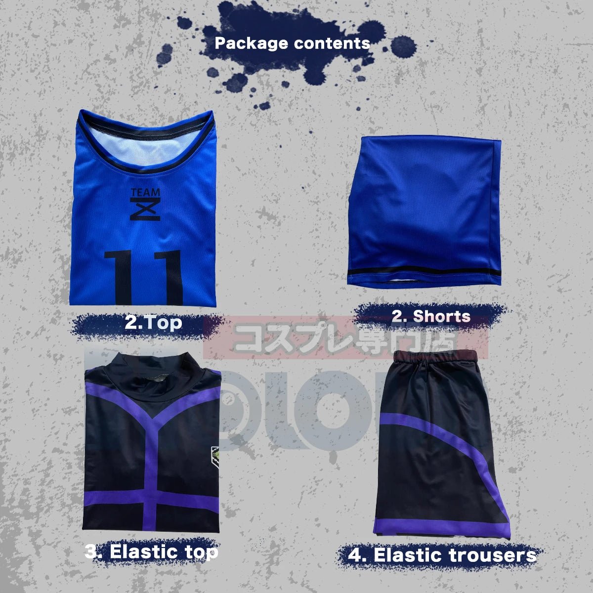 Costume Cosplay Anime Blue Lock Perruque Isagi Yoichi Chigiri Bachira Rensuke Kunigami Uniforme d'Entraînement de Football Cadeau Filet Rose