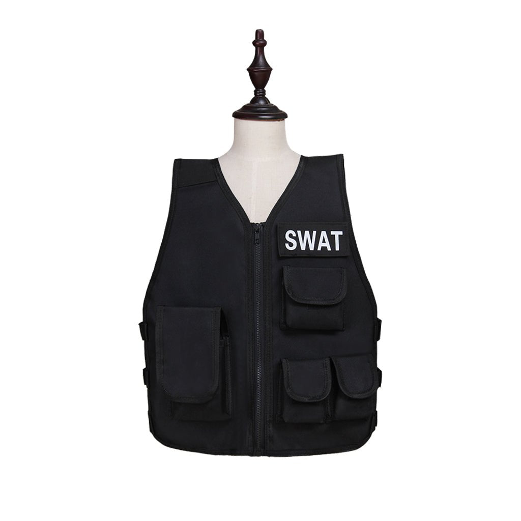 Gilet tactique Airsoft pour enfants, Veste de chasse camouflage, Costume cosplay tactique, Gilet de sniper pour jeux de guerre CS