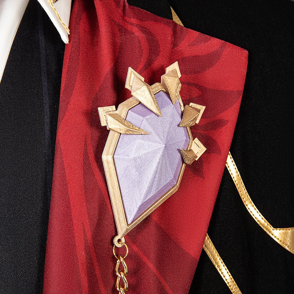 Costume de Duke Inferno Ifrit, Tenue de Cosplay Honkai Star Rail avec Couronne