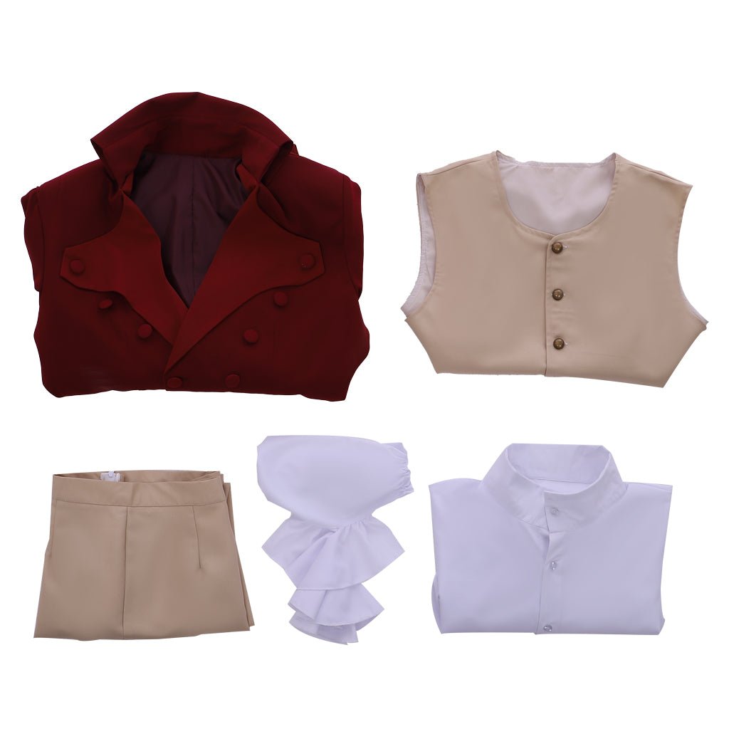 Costume Cosplay Aaron Burr de Hamilton - Costume d'Aristocrate Colonial | Série Médiévale Hommes L'AniMirage