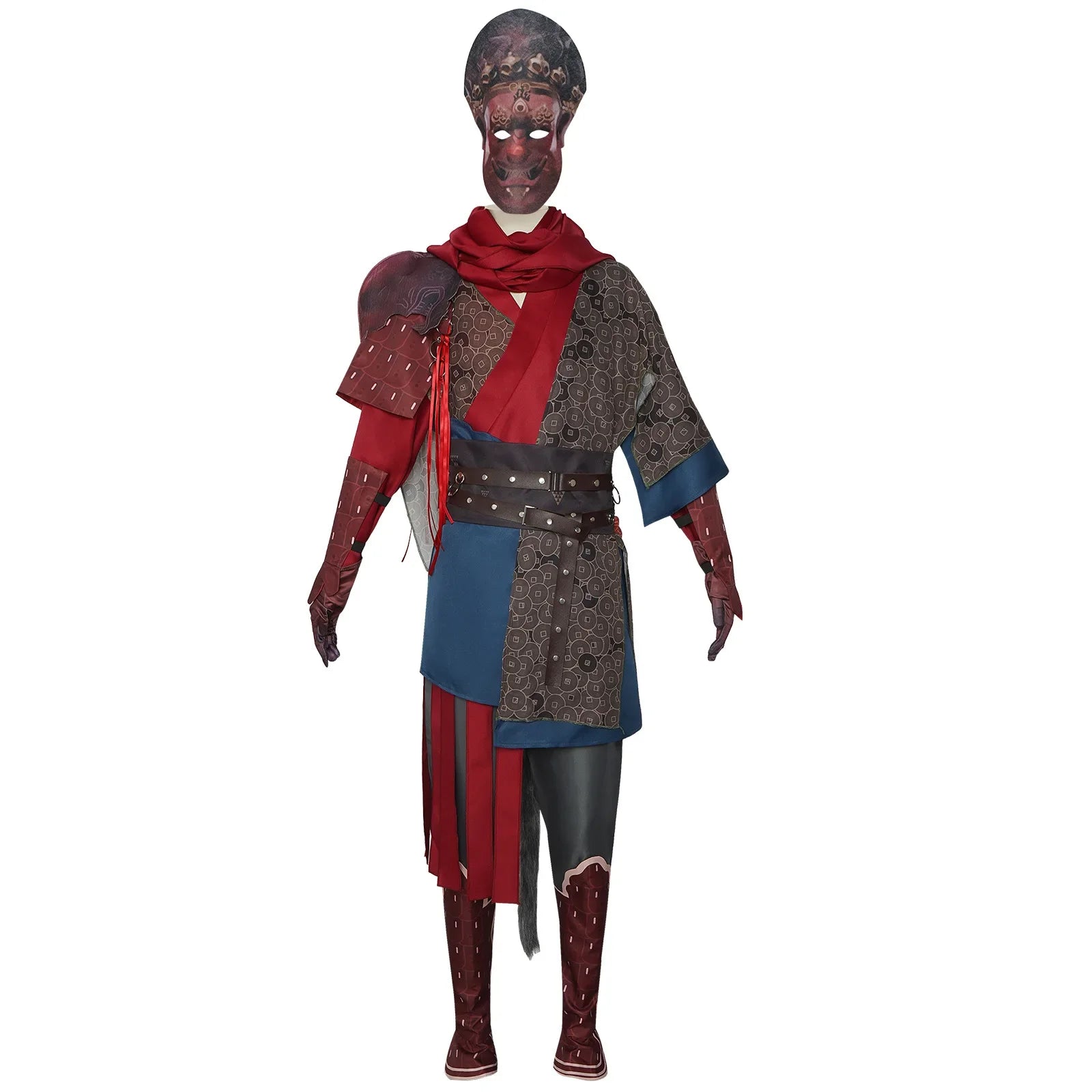 Costume Cosplay Wukong Noir Mythe Jeu pour Adultes et Enfants - Roi Singe Costume pour Halloween et Carnaval