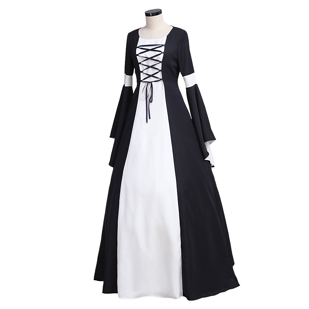 Robe Chiffon Renaissance Médiévale pour Femmes, Gothique Lolita Victorienne, Robe de Bal Costume pour Fête Halloween