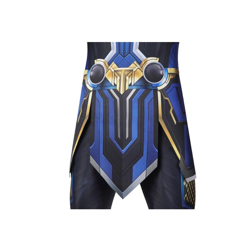 Costume Cosplay Thor Amour et Tonnerre Combinaison HD Imprimée avec Cape