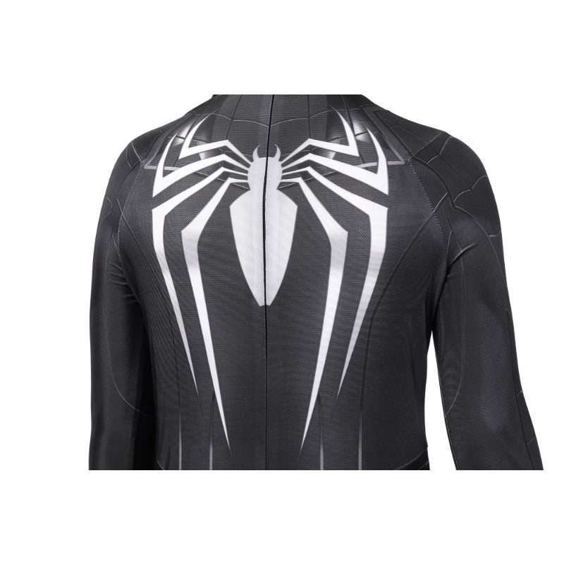 Costume Cosplay Spider-Man PS4 Avancé Noir pour Enfants, Tenue Halloween