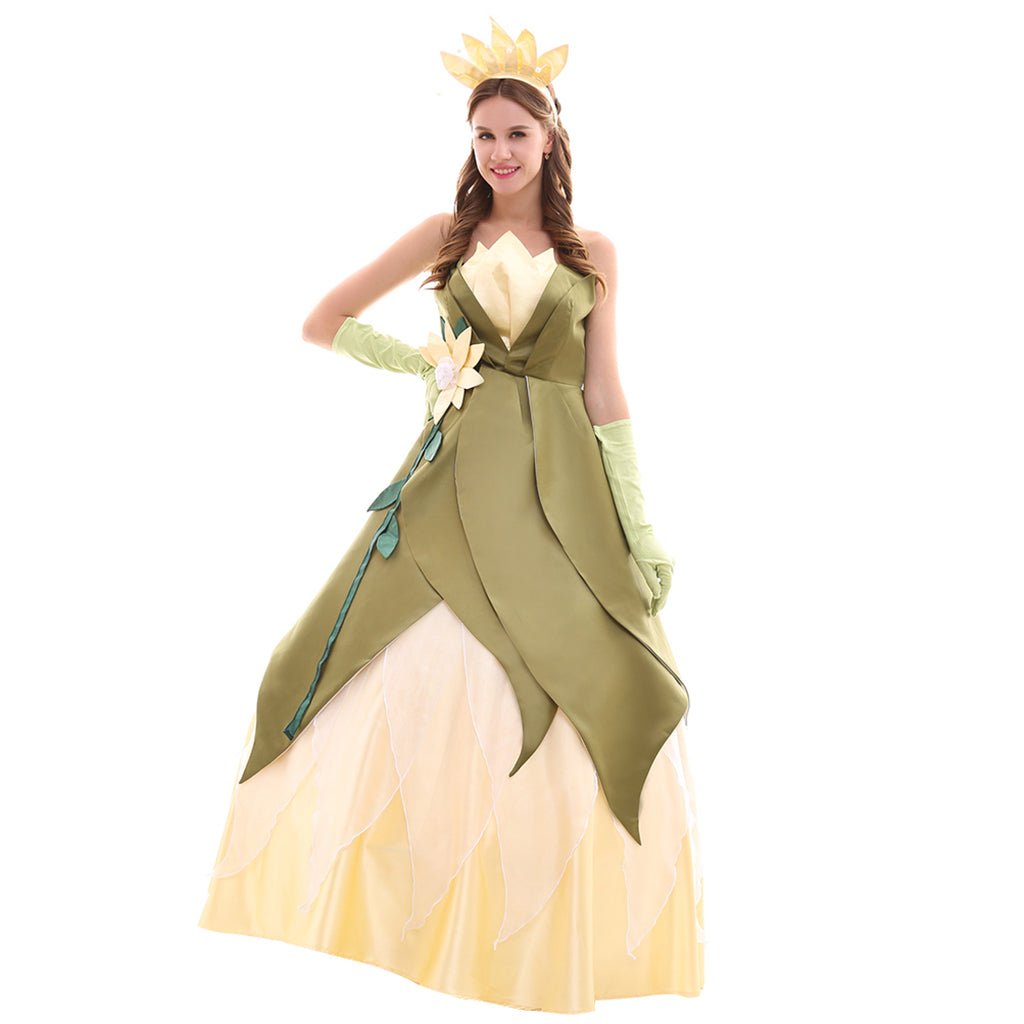 Costume Cosplay Princesse Tiana Series | Robes Élégantes pour Cosplay, Fêtes et Halloween