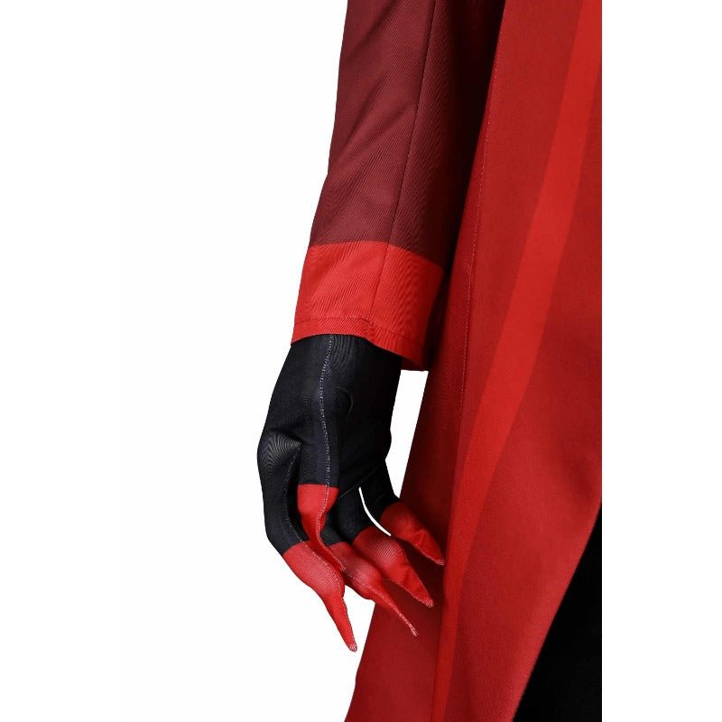 Costume Homme Anime Veston Rouge et Pantalon Noir pour Halloween et Cosplay