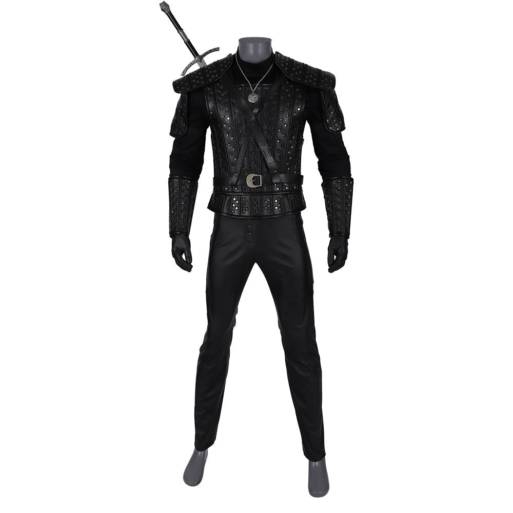 Costume Cosplay The Witcher Geralt de Rivia - Tenue de Jeu de Haute Qualité