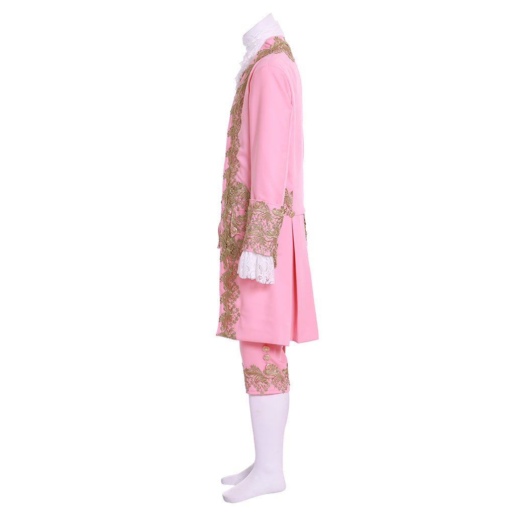 Costume Homme Rococo 18ème Siècle - Rose Cour Régence L'AniMirage