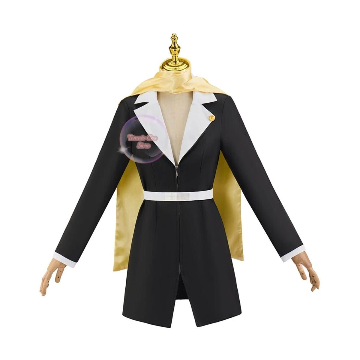 Costume Cosplay Ayasato Chihiro Mia Fey Ace Attorney Robe Noire Femme pour Halloween et Jeu de Rôle