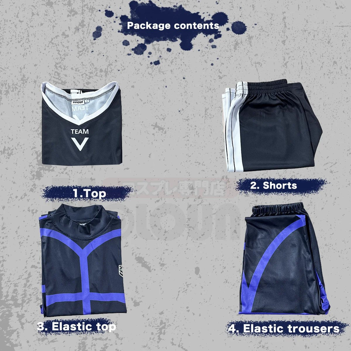 Costume Cosplay Reo Mikage Blue Lock - Maillot d'Entraînement de Football Noir et Perruque Synthétique Rose