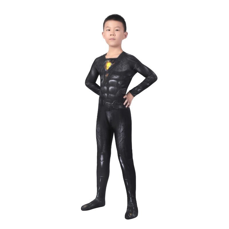 Costume Cosplay Teth Adam Noir - Combinaison Zentai Enfant pour Halloween - Tenue Super Héros