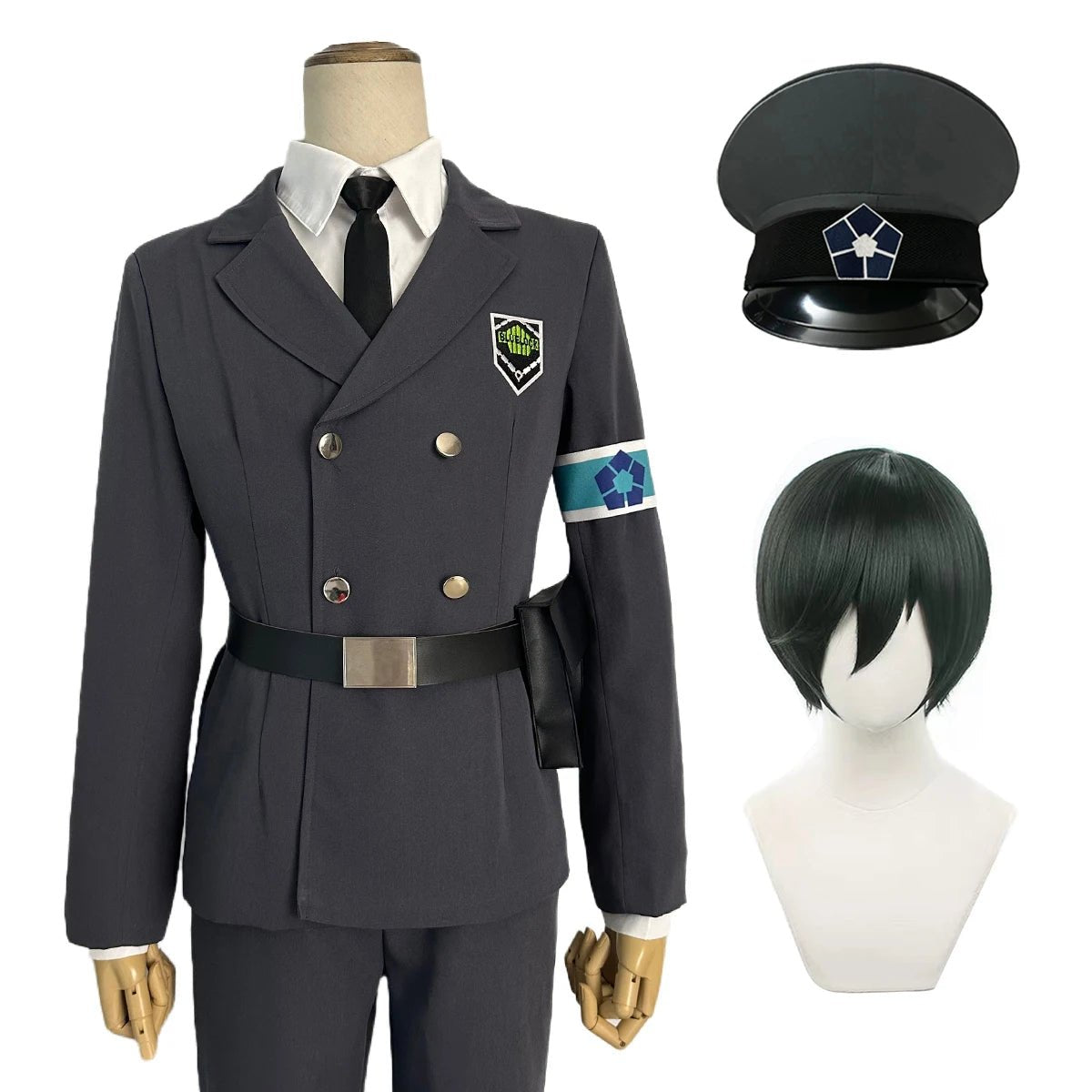 Costume Cosplay Gardiens de l'Exposition Blue Lock Rin Itoshi Isagi Bachira Nagi Chigiri Reo Barou Kunigami avec Perruque et Filet Rose