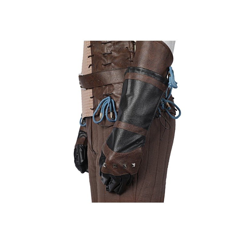 Costume Cosplay Geralt de Rivia Witcher 3 Veste en Cuir Tenue de Héros Chasse Sauvage pour Halloween