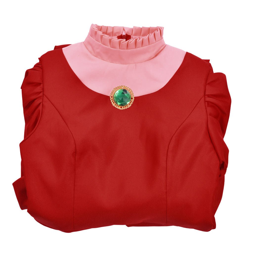 Costume Cosplay Lady Tremaine | Robe de Reine Rouge pour Femmes | Gown pour Halloween et Série Disney