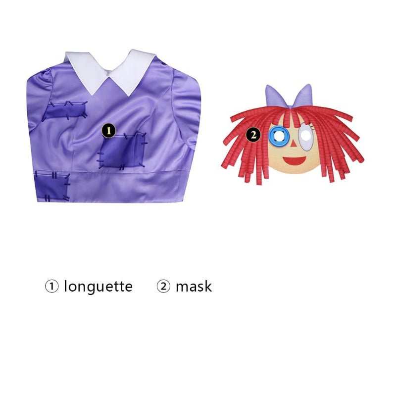 Costume Cosplay Personnalisé Ragatha Le Cirque Digital Incroyable pour Adultes