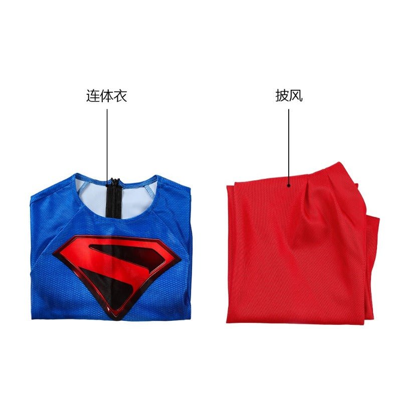 Costume de Cosplay pour Enfants Superman Kal-El Clark Kent de Crise sur les Terres Infinies