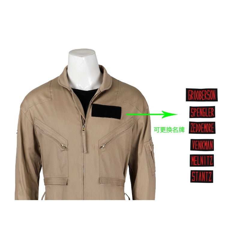 Costume Cosplay Male Gary Grooberson - Combinaison Ghostbusters avec Accessoires, Options Sur Mesure