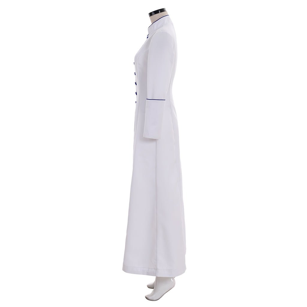 Robe de prêtresse romaine blanc - Costume cosplay médiéval pour femmes