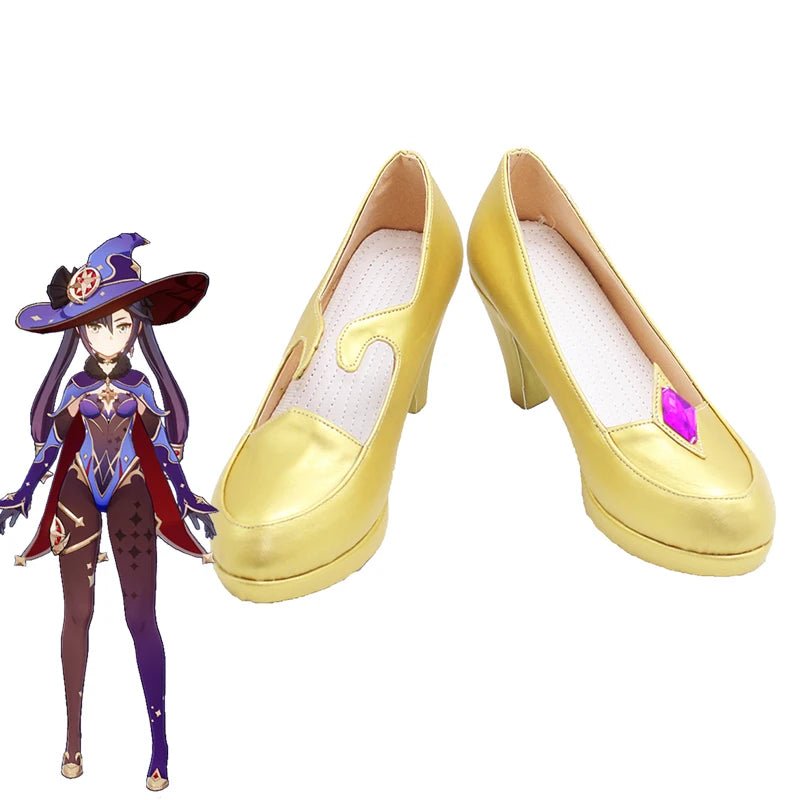Chaussures Cosplay Mona Genshin Impact - Talons Hauts pour Femmes - Costume Halloween