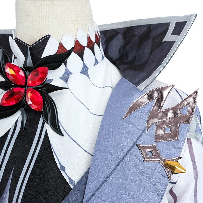 Costume Cosplay Arlecchino Genshin Impact Fatui Servante Snezhnaya Arlecchino Le Valet Costume Halloween Uniforme Homme