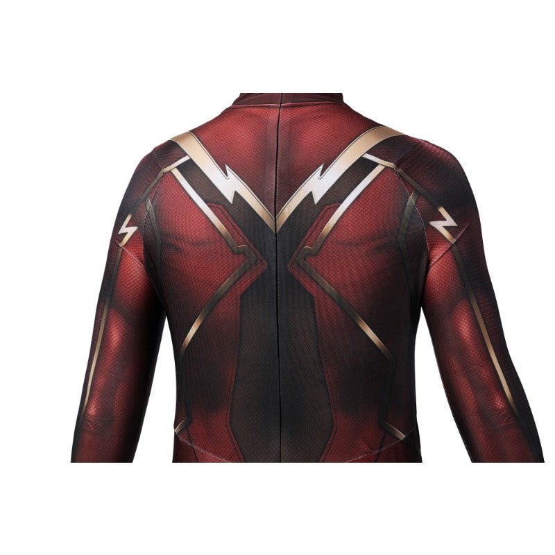 Costume Cosplay The Flash Barry Allen pour Enfant Halloween Combinaison Masque Impression 3D