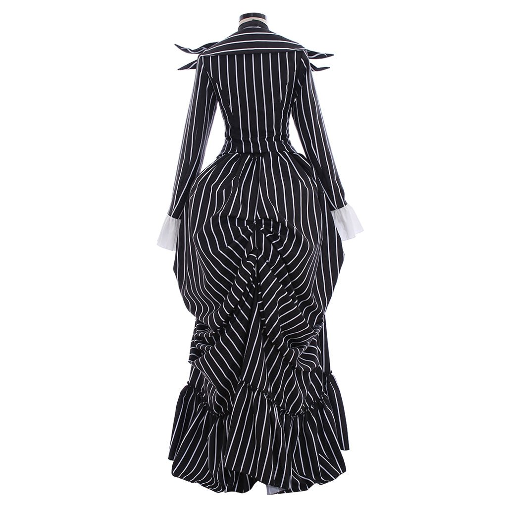 Costume Jack Skellington Veste à Rayures Noires pour Fête Halloween