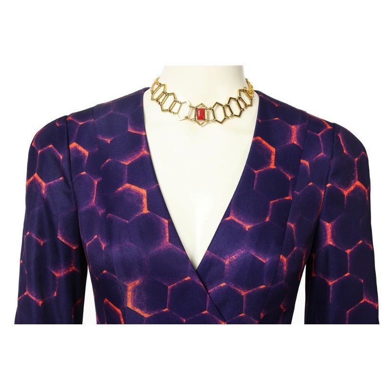 Costume Cosplay Melisandre Game of Thrones - Robe de Prêtresse Rouge pour Fans et Événements