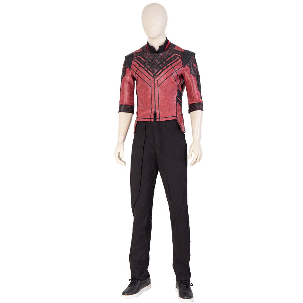 Costume Cosplay Shang-Chi Halloween – Tenue de Maître Kung Fu pour Hommes pour Carnaval et Halloween