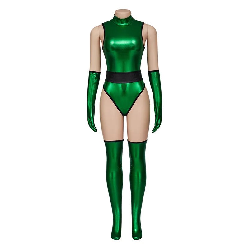 Costume Cosplay Jade Mortal Kombat X - Combinaison Verte Femme pour Halloween et Fêtes