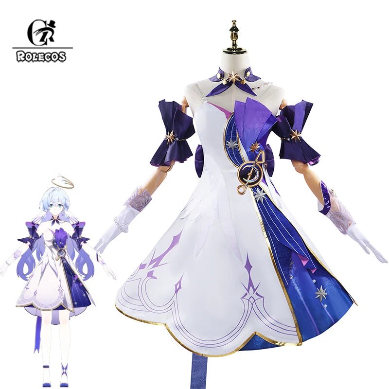 Costume Cosplay Honkai Star Rail Robin Idol Singer Penacony Femme Robe de Fête Halloween avec Éléments Musicaux