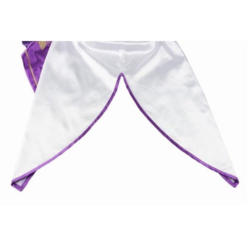 Costume Cosplay Emilia - Robe Anime Re:Zero avec Heaume pour Halloween et Fêtes