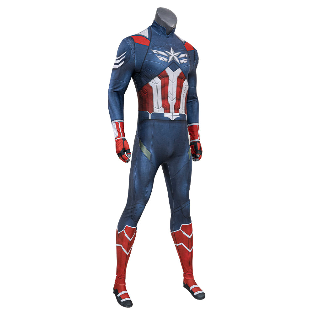 Costume Cosplay Captain America - Édition Imprimée 2025 - Univers Cinématographique Marvel