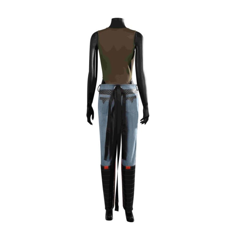Costume Cosplay Panam Palmer Punk - Chemise, Pantalon, Manteau, Ceintures, Bottes, Fait sur Mesure