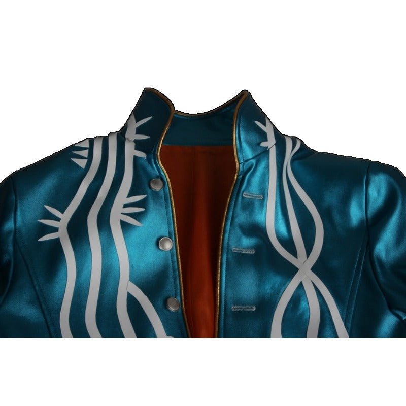 Manteau en cuir Vergil Cosplay Devil May Cry 3 Costume pour Halloween et Carnavals