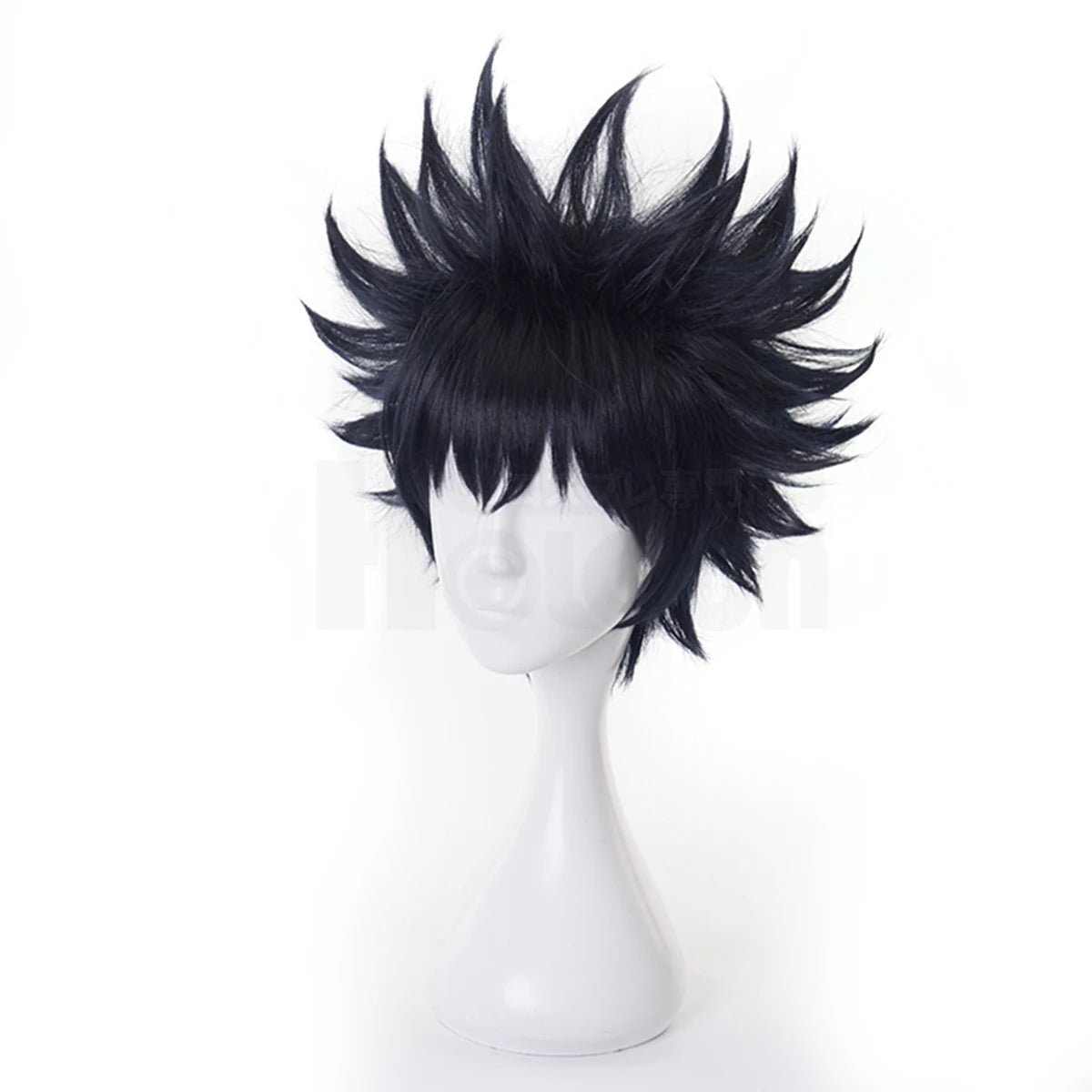 Perruque Cosplay Megumi Fushiguro Jujutsu Kaisen en Fibre Synthétique de Haute Qualité Taille Adjustable pour Halloween et Fêtes