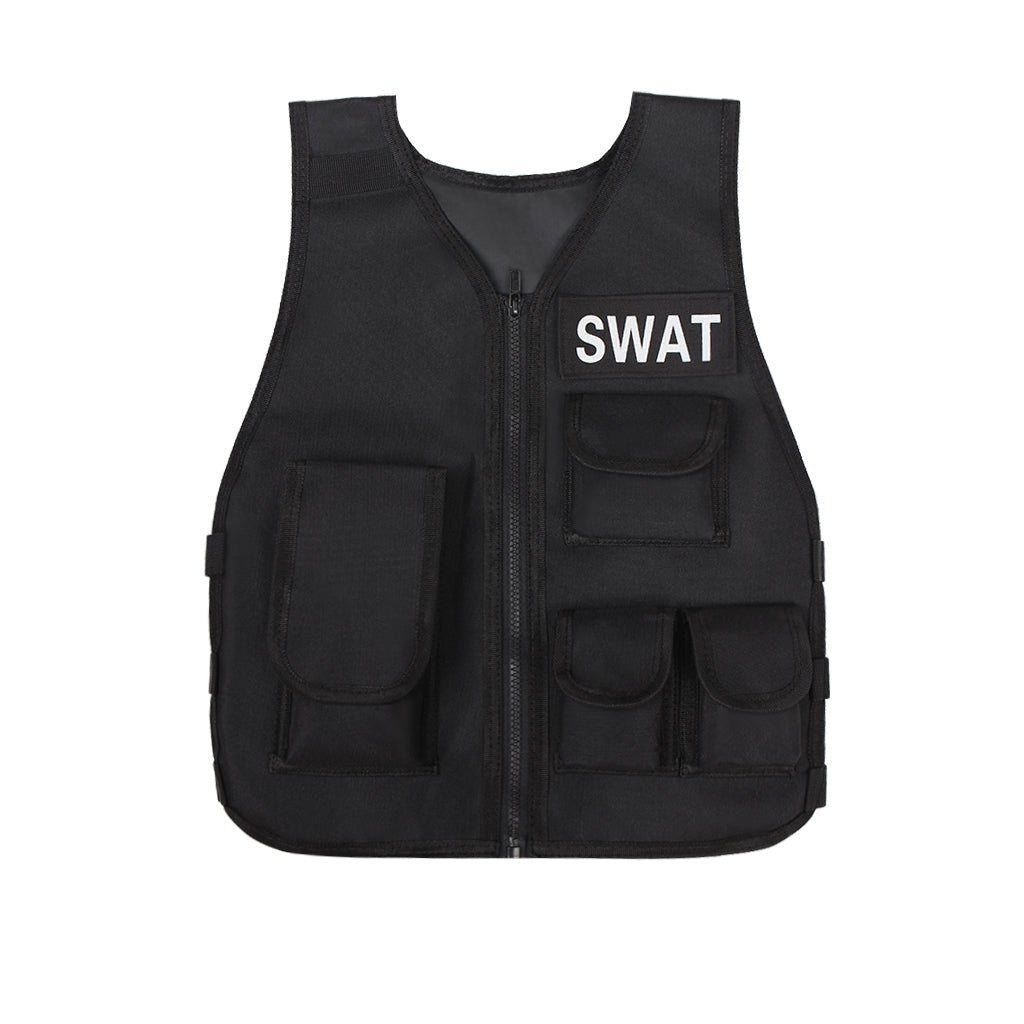 Gilet tactique Airsoft pour enfants, Veste de chasse camouflage, Costume cosplay tactique, Gilet de sniper pour jeux de guerre CS