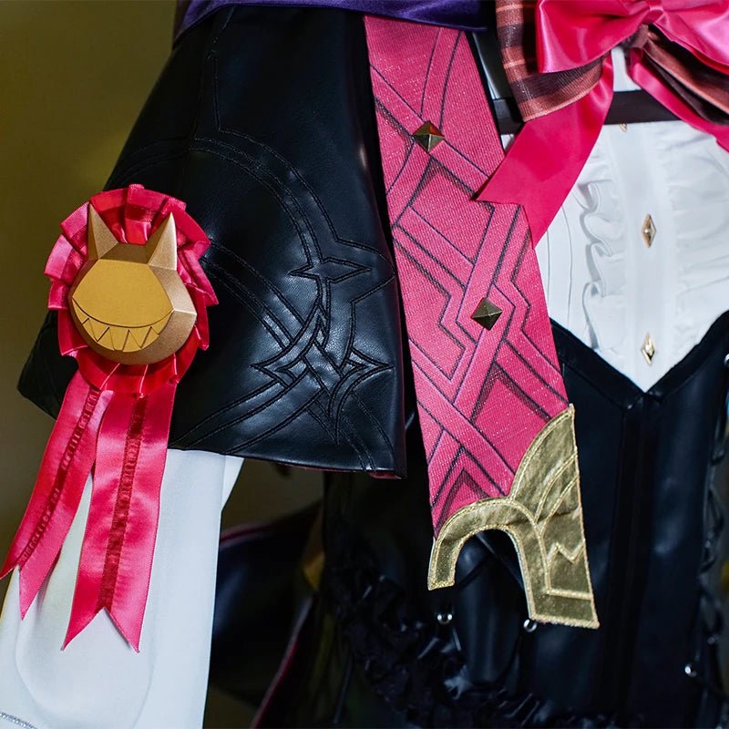 Costume Cosplay Iyney Genshin Impact Jumeaux Lyney Chapeau Magique Uniforme Halloween Femme Ensemble Complet