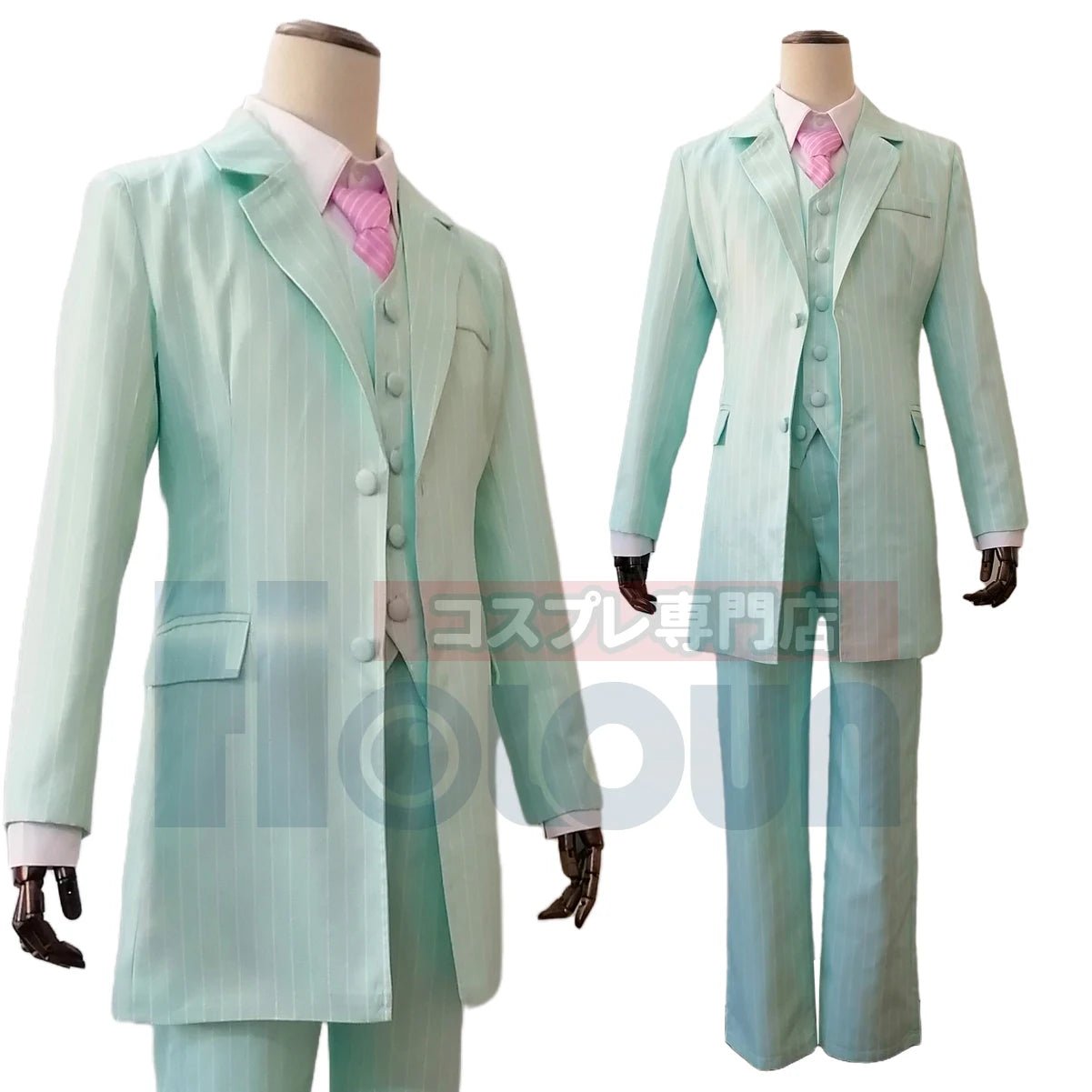 Costume Cosplay Tokyo Anime Bonten Rindo Haitani Ran Haitani Bleu Vert - Idéal pour Halloween et Noël