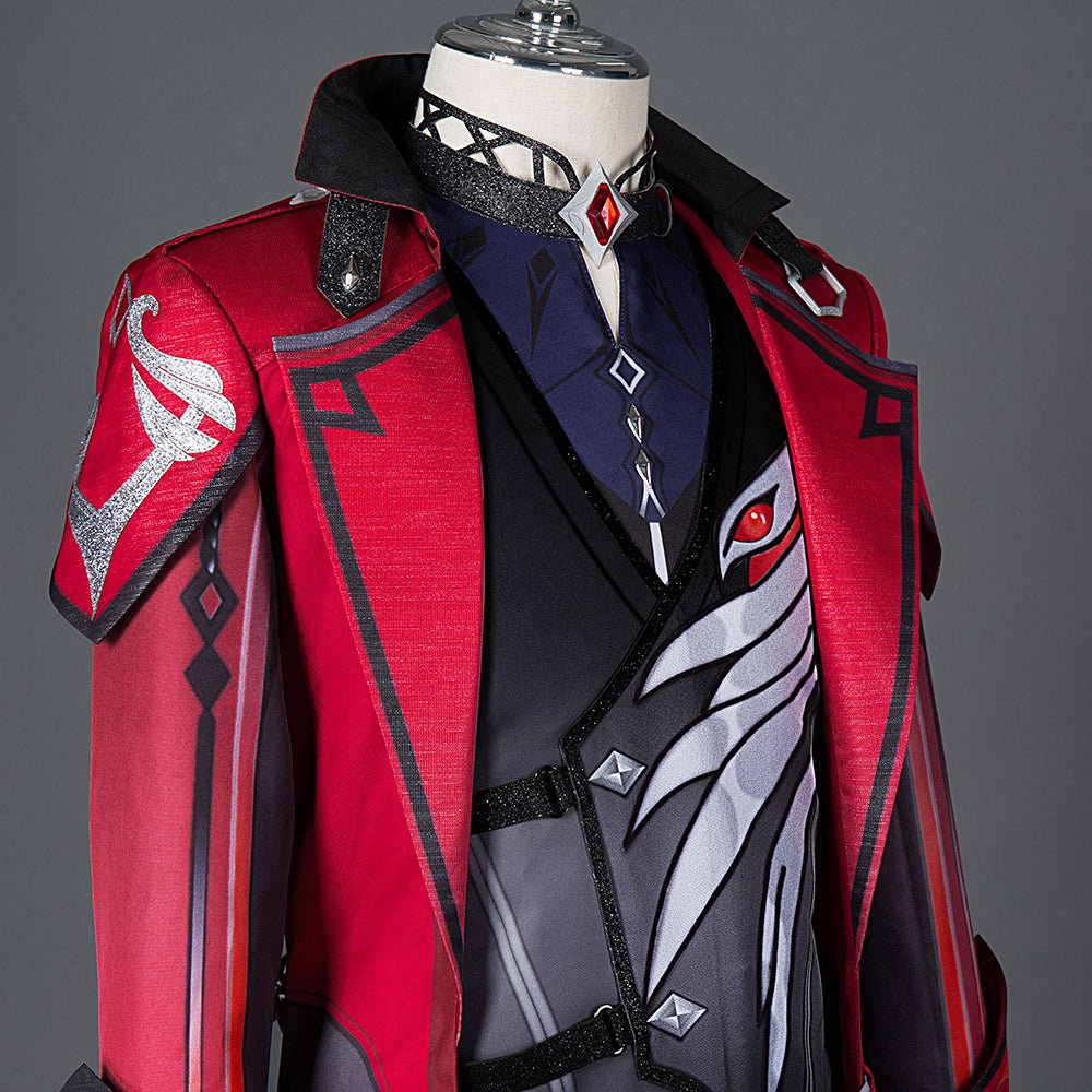 Plongez dans la nuit avec le costume cosplay Diluc Soirée Cramoisie - Genshin Impact