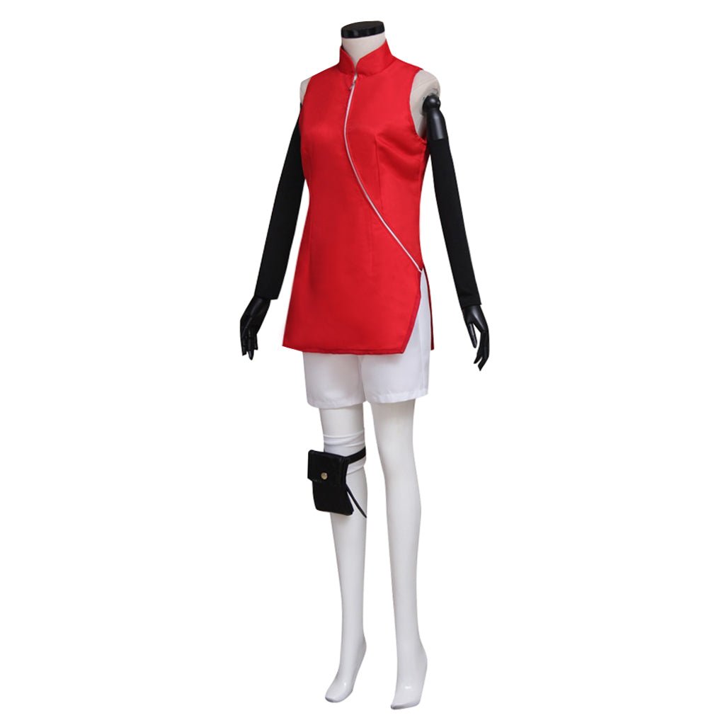 Costume Cosplay Naruto Sakura Haruno – Tenue de Ninja Authentique pour Fans d'Anime